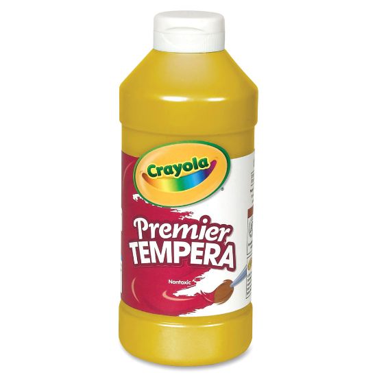 Picture of Crayola Premier Tempera Paint - 16 fl oz - 1 Each - Gold