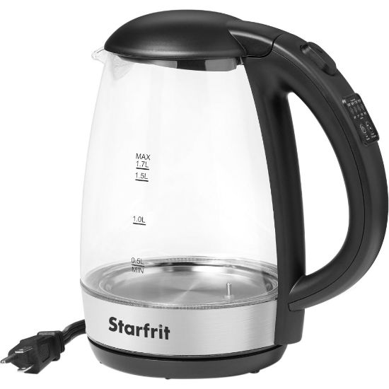 Picture of Starfrit 1.7L Glass Electric Kettle With Variable Temperature Control, Multicolor