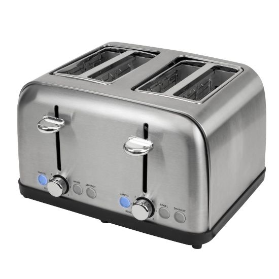 Picture of Nostalgia Electrics HomeCraft 4-Slice Extra-Wide Slot Toaster, Stainless Steel