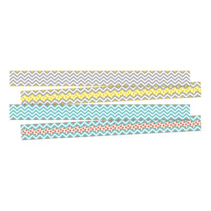 Picture of Barker Creek Double-Sided Border Strips, 3in x 35in, Chevron Beautiful, Set Of 24