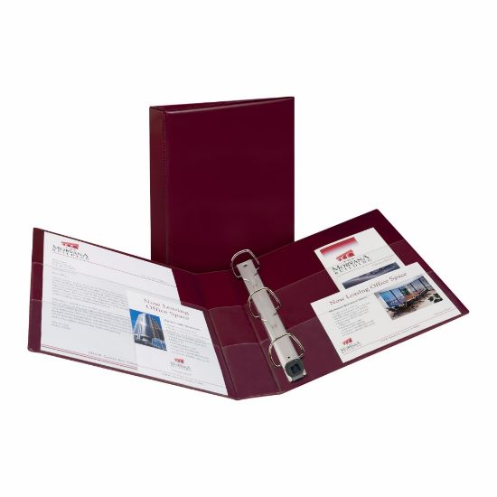 Picture of Avery Heavy-Duty 3-Ring Binder With Locking One-Touch EZD Rings, 5in D-Rings, 45% Recycled, Maroon