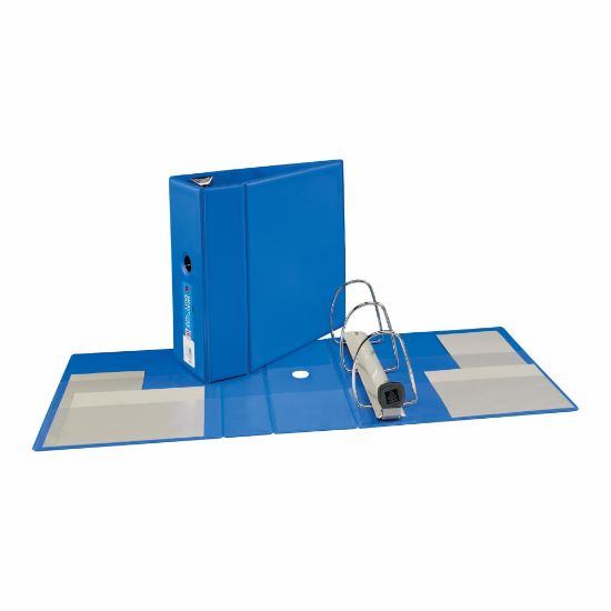 Picture of Avery Heavy-Duty 3-Ring Binder With Locking One-Touch EZD Rings, 5in D-Rings, 45% Recycled, Blue