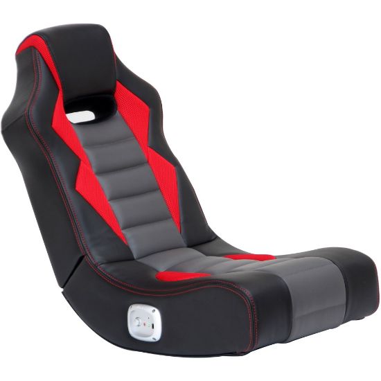 Picture of X Rocker Flash 2.0 High Tech Audio Wired Gaming Chair, Black/Gray/Red