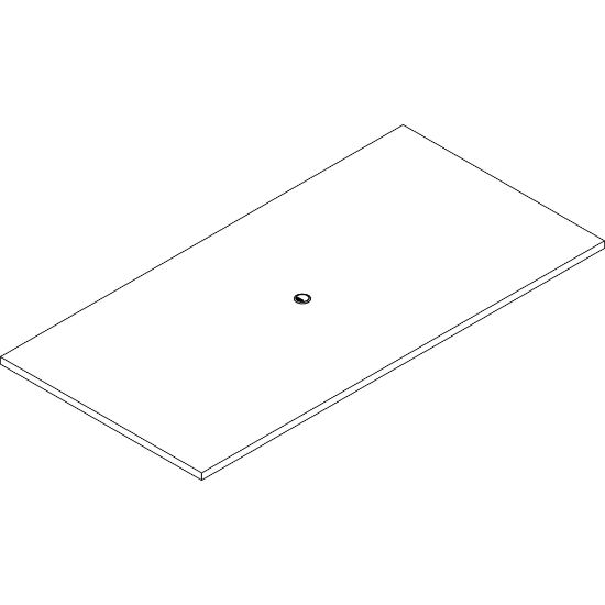 Picture of Lorell Prominence 2.0 Rectangular Conference Tabletop - For - Table TopEspresso Rectangle, Laminated Top x 96in Table Top Width x 48in Table Top Depth x 1.50in Table Top Thickness - Assembly Required - Particleboard Top Material - 1 Each