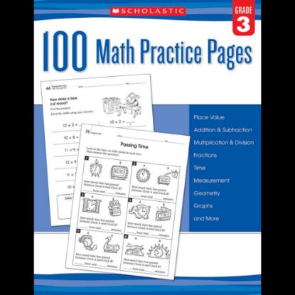 Picture of Scholastic Teacher Resources Math Practice Pages, Grade 3