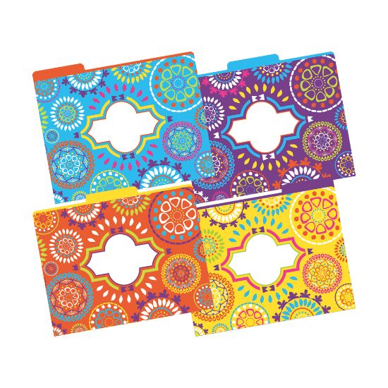 Picture of Barker Creek Tab File Folders, 8 1/2in x 11in, Letter Size, Moroccan, Pack Of 12