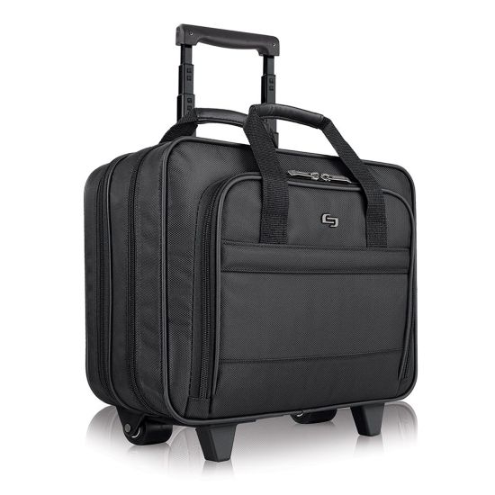 Picture of Solo New York Carnegie Rolling Case with 15.6in Laptop Pocket, Black