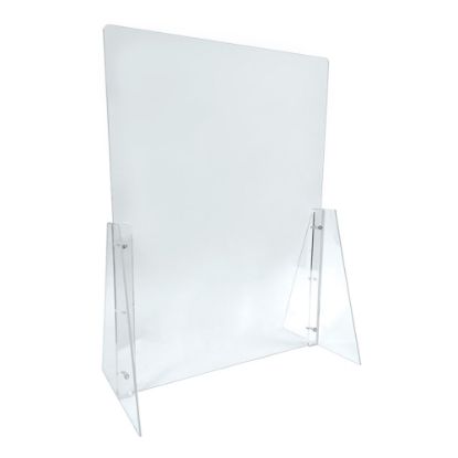 Picture of Azar Displays Counter Cashier Shields, 31-1/2inH x 23-1/2inW x 11inD, Clear, Pack Of 2 Shields