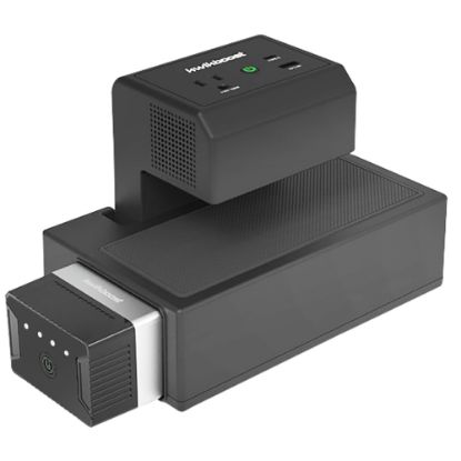 Picture of Luxor EdgePower Desktop Charging Station System, Black/Silver, KBEP-2B1C1