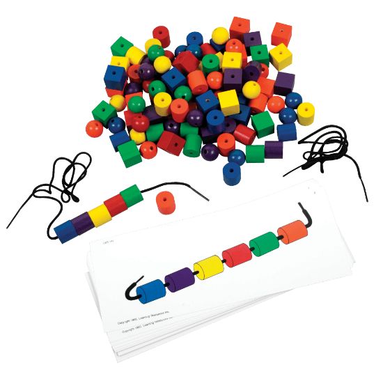 Picture of Learning Resources Beads and Pattern Cards Activity Set