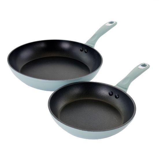 Picture of Oster Lynhurst 2-Piece Aluminum Nonstick Frying Pan Set, Blue