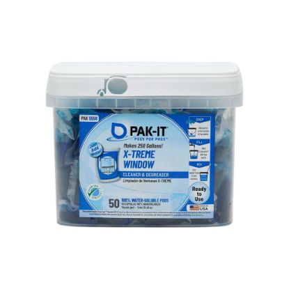 Picture of PAK-IT X-Treme Window Cleaner Packets, Pleasant Scent, Pack Of 50