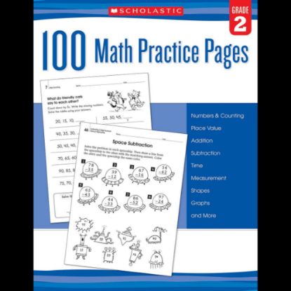 Picture of Scholastic Teacher Resources Math Practice Pages, Grade 2