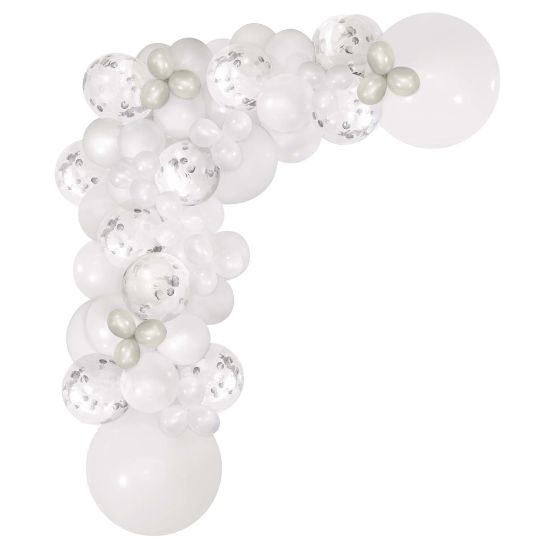 Picture of Amscan Balloon Garland Kit, 24in, White, Pack Of 70 Balloons