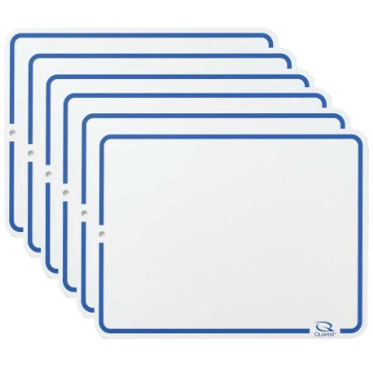 Picture of Quartet Education Dry-Erase Lap Boards, 9in x 12in, White, Pack Of 6 Boards