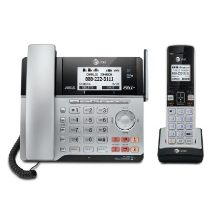 Picture of AT&T TL86103 DECT 6.0 2-Line Corded/Cordless Phone System With Bluetooth Connect To Cell