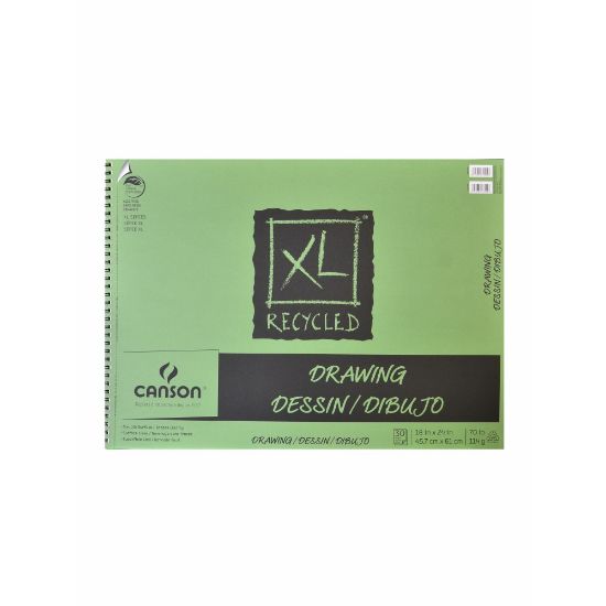 Picture of Canson XL Drawing Pads, 18in x 24in, 30 Sheets Per Pad, Pack Of 2 Pads