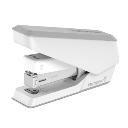 Picture of Fellowes LX840 Half Strip EasyPress Desktop Stapler with Anti-microbial Technology, 25-sheet Capacity, White