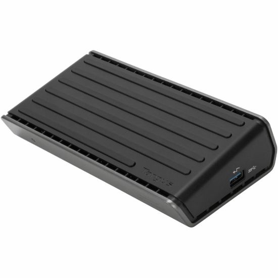 Picture of Targus DV4K Docking Station With Power, 1.5inH x 3.6inW x 6.75inD, Black, 9X4889