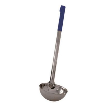 Picture of Winco Stainless-Steel Ladle, 8 Oz, Blue