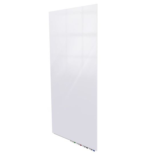 Picture of Ghent Aria Low-Profile Magnetic Glass Whiteboard, 60in x 36in, White