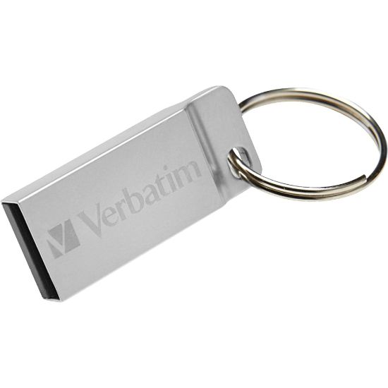 Picture of Verbatim 16GB Metal Executive USB Flash Drive - Silver - 16 GBUSB 2.0 - Silver