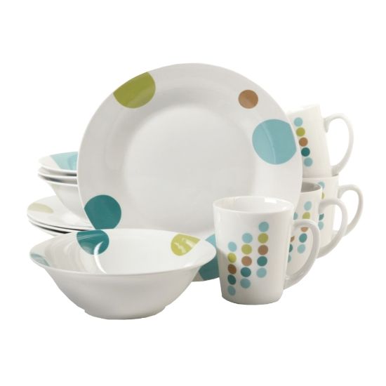 Picture of Gibson Home Retro Specks 12-Piece Dinnerware Set, Multicolor