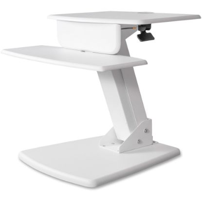 Picture of Kantek Desktop Sit-to-Stand Computer Workstation - 25 lb Load Capacity - 22in Height x 26.8in Width x 23.5in Depth - Desktop - White