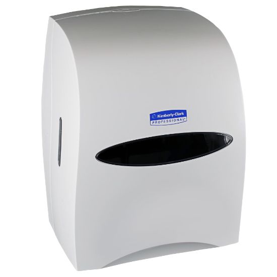 Picture of Kimberly-Clark Sanitouch Wall-Mount Hard Roll Towel Dispenser, 16 1/8in x 12 5/8in x 10 1/4in, White