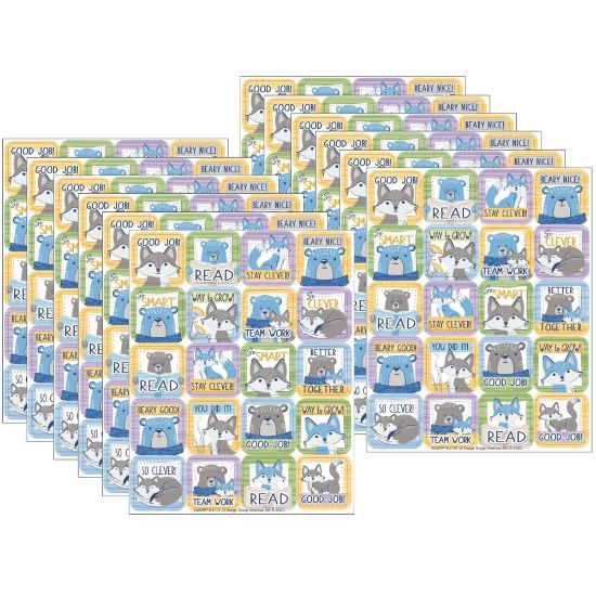 Picture of Eureka Theme Stickers, A Close-Knit Class, 120 Stickers Per Pack, Set Of 12 Packs