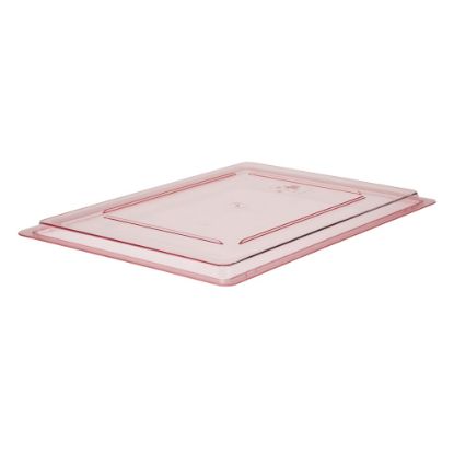 Picture of Cambro Camwear Food Box Flat Covers, 18in x 26in, Safety Red, Set Of 6 Covers