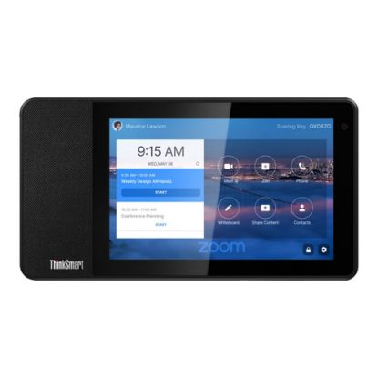 Picture of Lenovo ThinkSmart View ZA840013US Tablet - 8in HD - Octa-core (8 Core) 1.80 GHz - 2 GB RAM - 8 GB Storage - Android 8.1 Oreo - Business Black - Qualcomm Snapdragon 624 SoC - 1280 x 800 Display - 5 Megapixel Front Camera