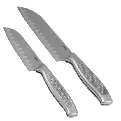 Picture of Oster Edgefield 2-Piece Stainless-Steel Santoku Knife Set