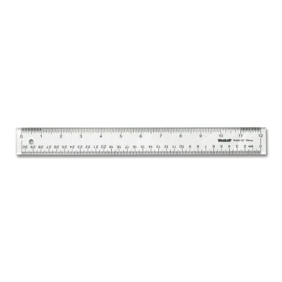 Picture of Westcott Acrylic See-Through Ruler, 12in