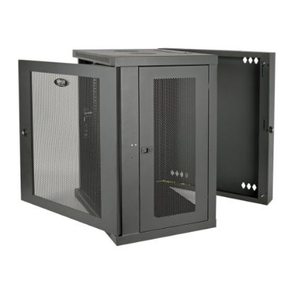 Picture of Tripp Lite 15U Wall Mount Rack Enclosure Server Cabinet Hinged Wallmount - Rack cabinet - wall mountable - black - 15U - 19in