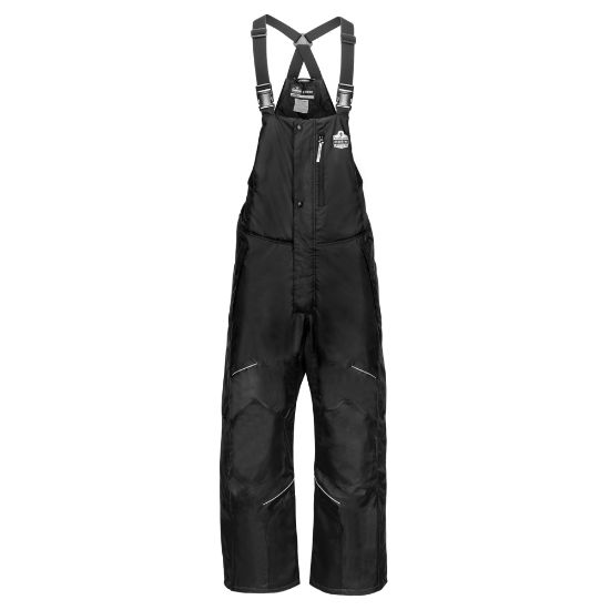 Picture of Ergodyne N-Ferno 6472 Insulated Bib Overalls, 2XL, Black