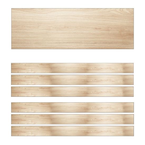 Picture of Carson Dellosa Education Straight Borders, Schoolgirl Style Simply Boho Wood, 36ft Per Pack, Set Of 6 Packs