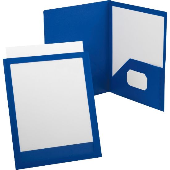 Picture of Oxford ViewFolio Twin-Pocket Folder, Blue