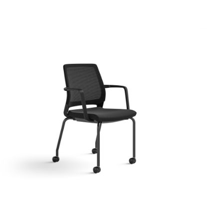 Picture of Safco Medina Guest Chair - 18in16in Chair Back, 18in x 18in18in Chair Seat, 23.5in x 23.5in33.5in Chair - Finish: Black