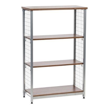 Picture of IRIS 48inH 3-Tier Wide Mesh-Shelf, Brown