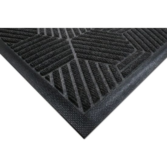 Picture of M + A Matting WaterHog Silver Mat, Smooth, 70inH x 97inW, Graphite