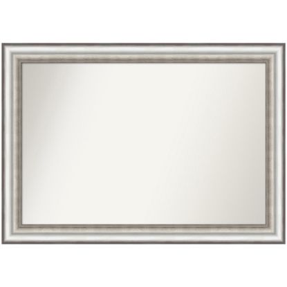 Picture of Amanti Art Non-Beveled Rectangle Framed Bathroom Wall Mirror, 29-1/4in x 41-1/4in, Salon Silver