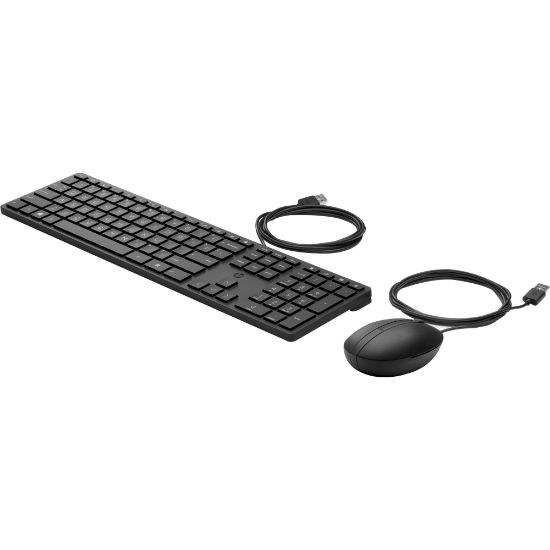 Picture of HP Wired Desktop 320MK Mouse and Keyboard - USB Cable Keyboard - English - Black - Cable Mouse - Black - Compatible with PC