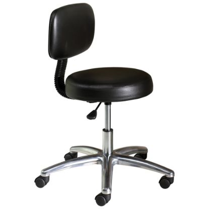 Picture of HON Medical Exam Stool With Back, Black