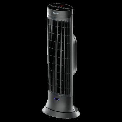 Picture of Honeywell 1500 Watts Electric Ceramic Oscillating Heater, 2 Heat Settings, 23.25inH x 8.75inW x 6.75inD, Black