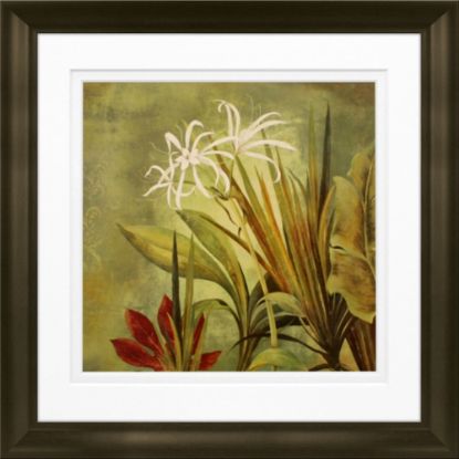 Picture of Timeless Frames Marren Espresso-Framed Floral Artwork, 10in x 10in, Paradise II