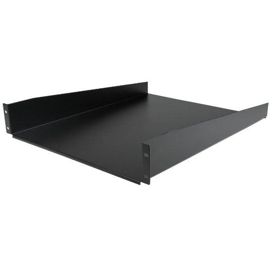 Picture of StarTech.com 2U Server Rack Cabinet Shelf - Fixed 22in Deep Cantilever Rackmount Tray for 19in Data/AV/Network Enclosure w/cage nuts, screws - 2U 19in server rack cabinet shelf 22in deep