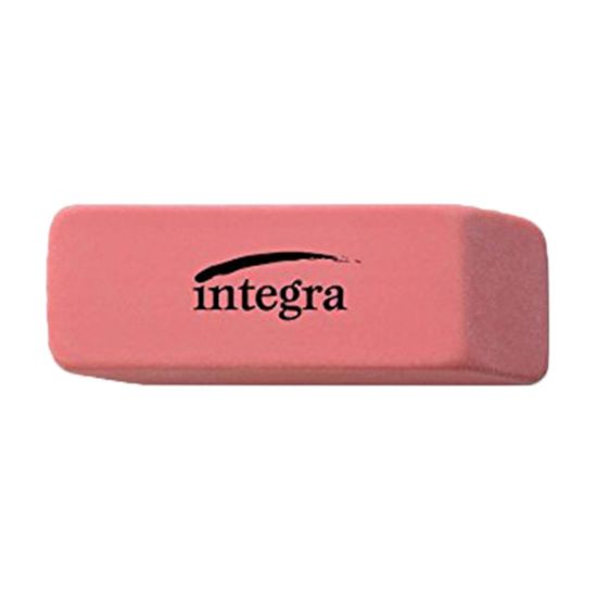 Picture of Integra Beveled End Medium Eraser, 4/5in x 2in x 2/5in, Pink