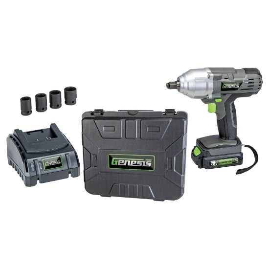 Picture of Genesis 20-Volt Li-Ion Cordless Impact Wrench Kit