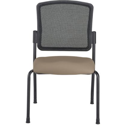 Picture of WorkPro Spectrum Series Mesh/Vinyl Stacking Guest Chair with Antimicrobial Protection, Armless, Beige, Set Of 2 Chairs, BIFMA Compliant